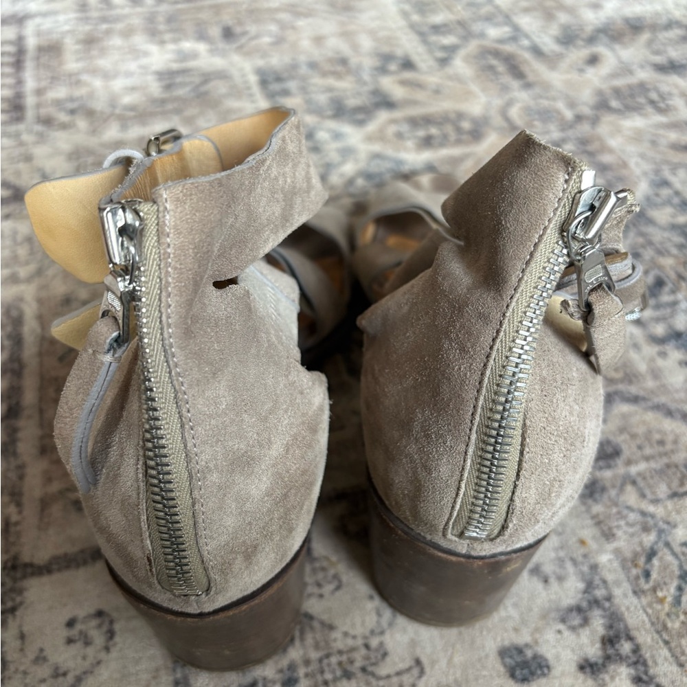 Rag & Bone Mari Taupe Heeled Sandals - Picture 2 of 6